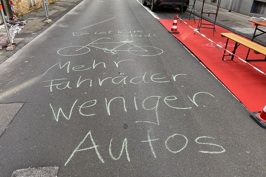 Mehr Fahrräder, weniger Autos
